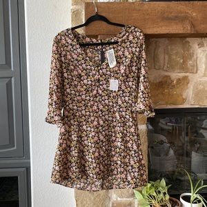 Floral free people mini dress